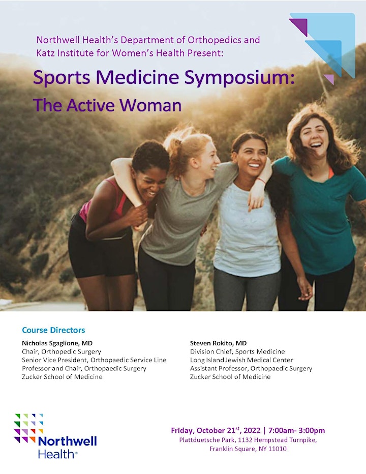 Northwell Health Sports Medicine Symposium: The Active Woman - 10/21/22 image