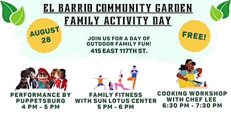 El Barrio Community Garden Family Activity Day