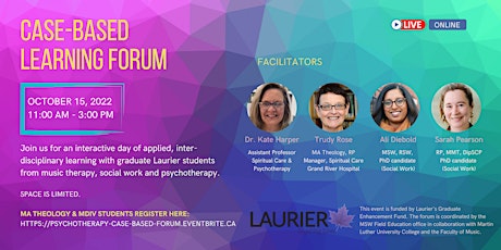 Laurier: Case-based Learning Forum (Spiritual Care & Psychotherapy)