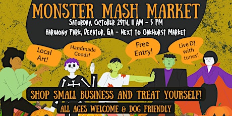 Monster Mash Market: A Pop-Up Shop for local Ghouls, Goblins and Ghosts!
