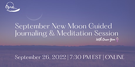 September New Moon Guided Journaling & Meditation (ONLINE)