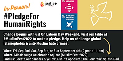 PLEDGE For Human Rights on Labour Day Weekend✌️