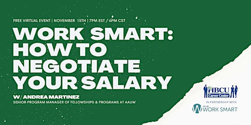 Work Smart: How to Negotiate Your Salary