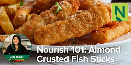 Nourish 101: Almond Crusted Fish Sticks with Caper Sauce