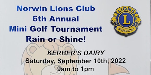 Norwin Lions Club 6th Annual Mini Golf Tournament