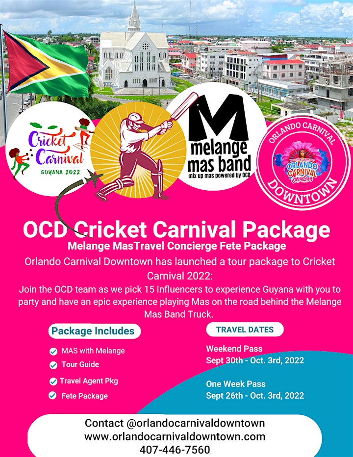 Orlando Carnival Downtown goes to Guyana for Cricket Carnival image