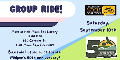 Ride in Half Moon Bay to Celebrate Midpen's 50th Anniversary!