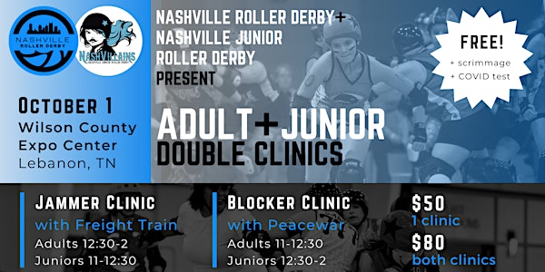 Adult and Junior Skater Clinic with Freight Train and Peace War