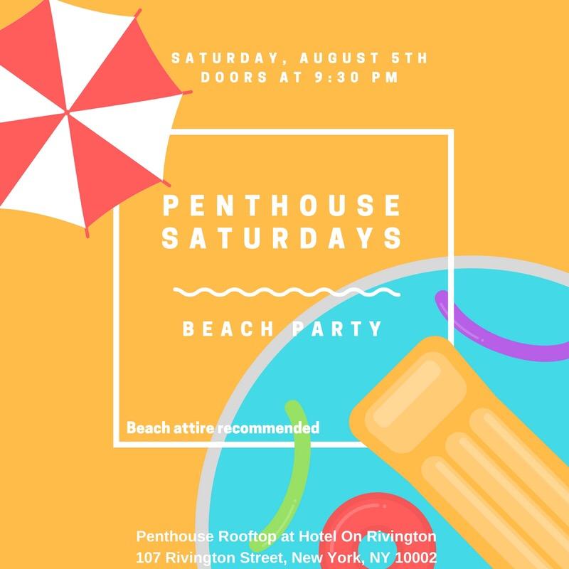 'Playa Blanca' Penthouse Private Beach Party 8/5
