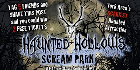 Haunted Hollows Scream Park - Oct 29  Halloween Attraction with LIVE ACTORS