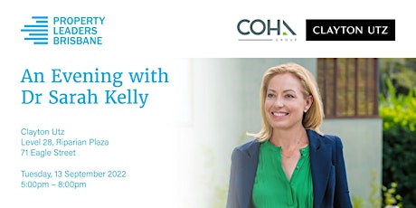 An Evening with Dr Sarah Kelly I Tuesday, 13 September 2022