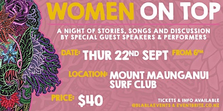 Women on Top - Inspirational Speaker Event - September 22nd