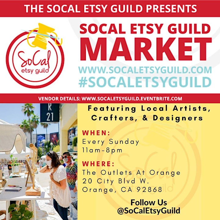 SoCal Etsy Guild Market Orange image