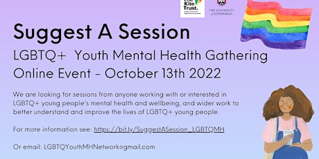 LGBTQ+ Youth Mental Health Gathering (online)