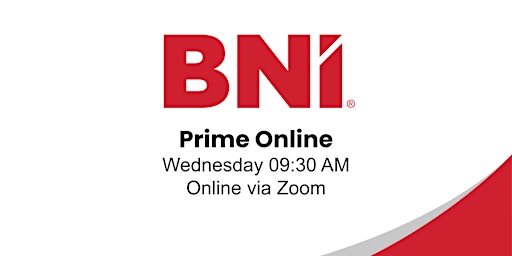 Primaire afbeelding van BNI Prime Online - Online Networking Event  for Businesses  in Hampshire