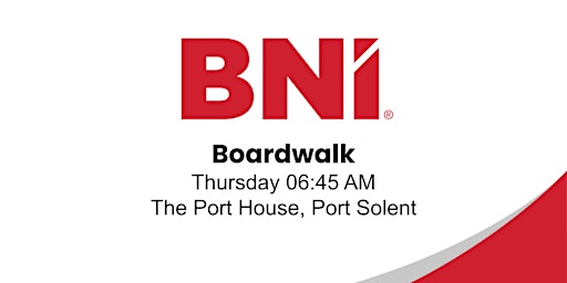 Image principale de BNI Boardwalk - Portsmouth's #1 Business Networking Event for Businesses