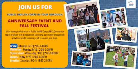 Bronx - Public Health Corps (PHC) in Your Borough