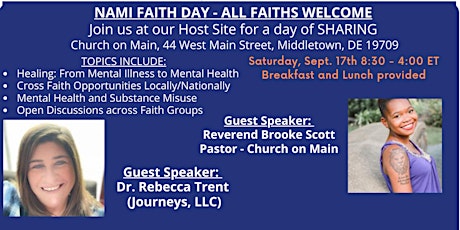 NAMI Faith Day - Mental Health Awareness and Support ALL FAITHS WELCOME
