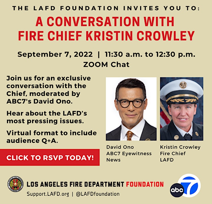 Chat with LAFD Fire Chief Kristin Crowley image