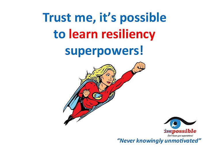 IHSCM Short Course: Trust me, adversity gives you resiliency super powers! image