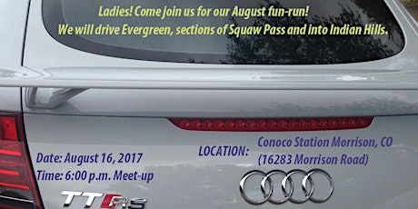 Audi Club Rocky Mountain Ladies' Group Fun-Run, August 2017 primary image