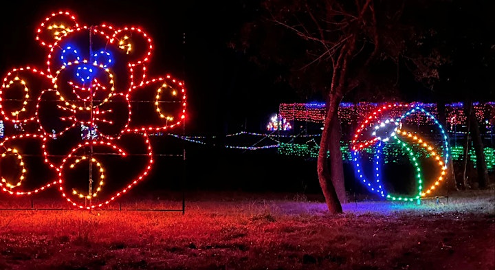 Opening Night Santa on the Farm Christmas Light Drive Thru Park image