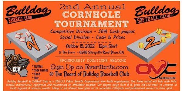 2nd Annual Bulldog Cornhole Tournament