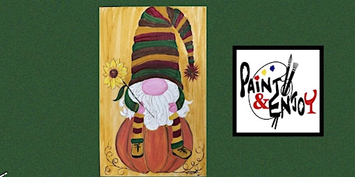 Paint and Enjoy at Starview Brews, Columbia “Fall Gnome “on wood