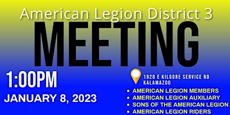 American Legion 3rd District Meeting - Kalamazoo
