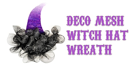 Deco Mesh Witch Hat - Pearl City