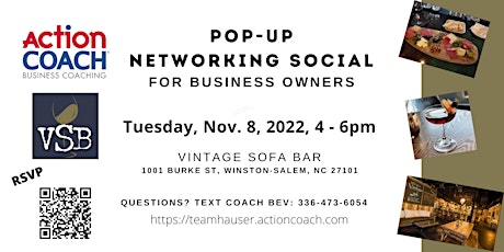 Pop-up Networking Social for Business Owners
