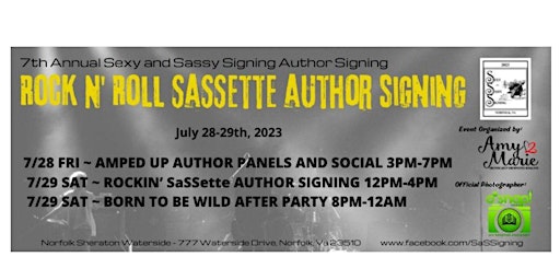 #SaSS23 Rock N Roll SaSSette Author Signing