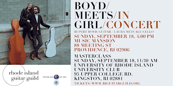 Boyd Meets Girl in Concert Presented by the Rhode Island Guitar Guild