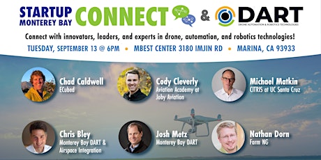 Startup Monterey Bay Connect: Drone, Automation, and Robotics Technologies