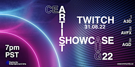 CEA Artist Showcase Twitch Livestream - 7pm PST primary image