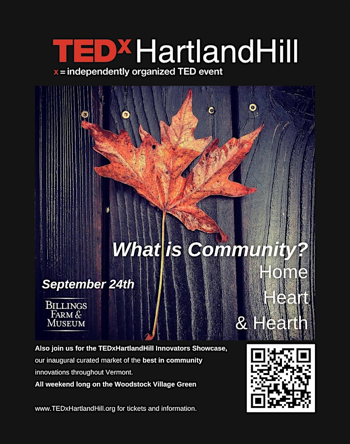 TEDxHartlandHill  2022  - What is Community? Home, Heart & Hearth image