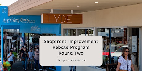 Shopfront Improvement Rebate drop in session 2 primary image