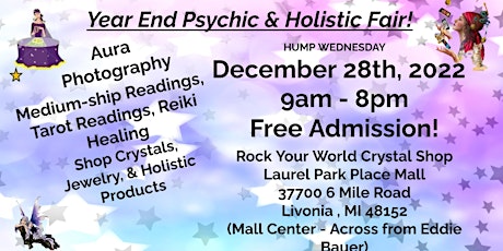 Year End Psychic & Holistic 1 Day Fair!