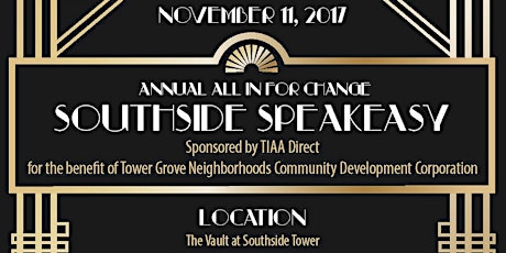 SOUTHSIDE SPEAKEASY for the benefit of Tower Grove Neighborhoods CDC primary image