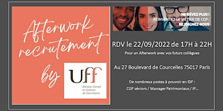 Image principale de Afterwork Recrutement Union Financière de France Banque