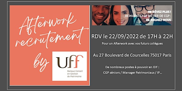 Afterwork Recrutement Union Financière de France Banque