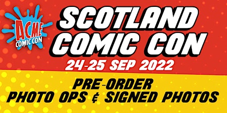 Imagen principal de Autograph & Photo Op Shop - ACME Scotland Comic Con - Autumn