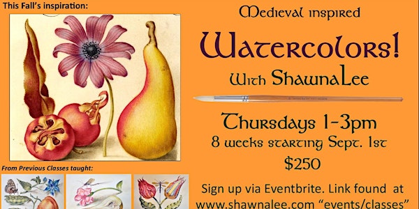 Medieval Inspired Watercolor Painting with ShawnaLee