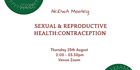Sexual & Reproductive Health: Contraception (follow-up)