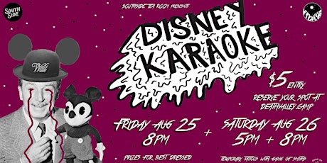 Disney Karaoke - Saturday 8pm Session primary image