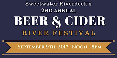 2nd Annual Beer & Cider River Festival primary image