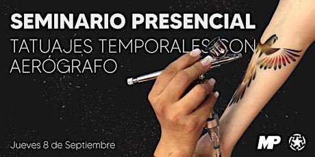 Imagen principal de Seminario Presencial TATUAJE TEMPORALES  con Aerógrafo