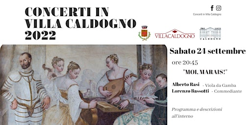 Primaire afbeelding van CONCERTO IN VILLA CALDOGNO: MOI, MARAIS!