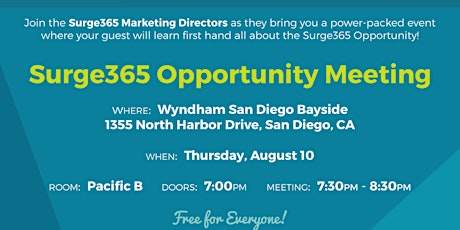 SURGE365 Opportunity Meeting primary image