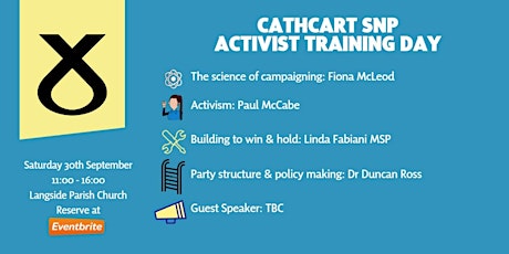 Cathcart SNP Activist Training Day primary image